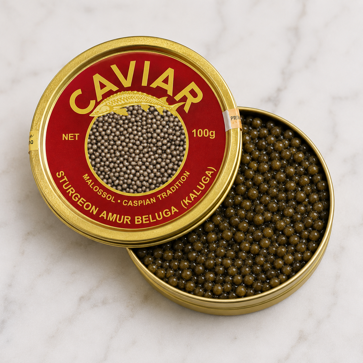 Sturgeon Amur Beluga (Kaluga) Black Caviar