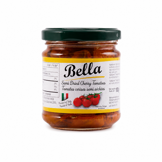 Bella Semi-dried Cherry Tomatoes in oil - 180ml - Case (12)