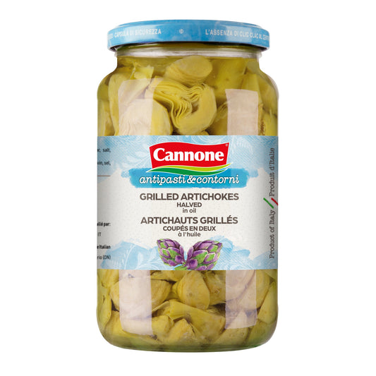 Cannone Premium Grilled Artichokes Halves - Case (12)