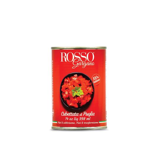 Rosso Gargano Diced Italian Tomatoes 24oz  - Case (24)