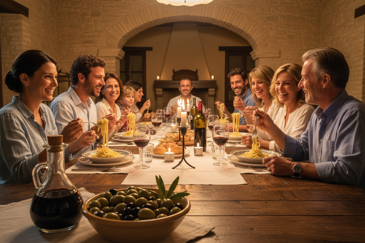 Tuscan Family Dinner Banner
